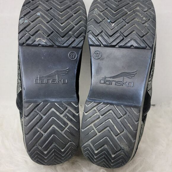 Dansko Professional Metallic Floral Print Nubuck Women's Clogs Shoes Size 6.5 - Picture 10 of 10